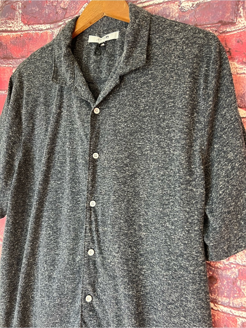 Joe's Jeans Collection "Salerm" Linen Blend Camp Shirt - Picture 2 of 6